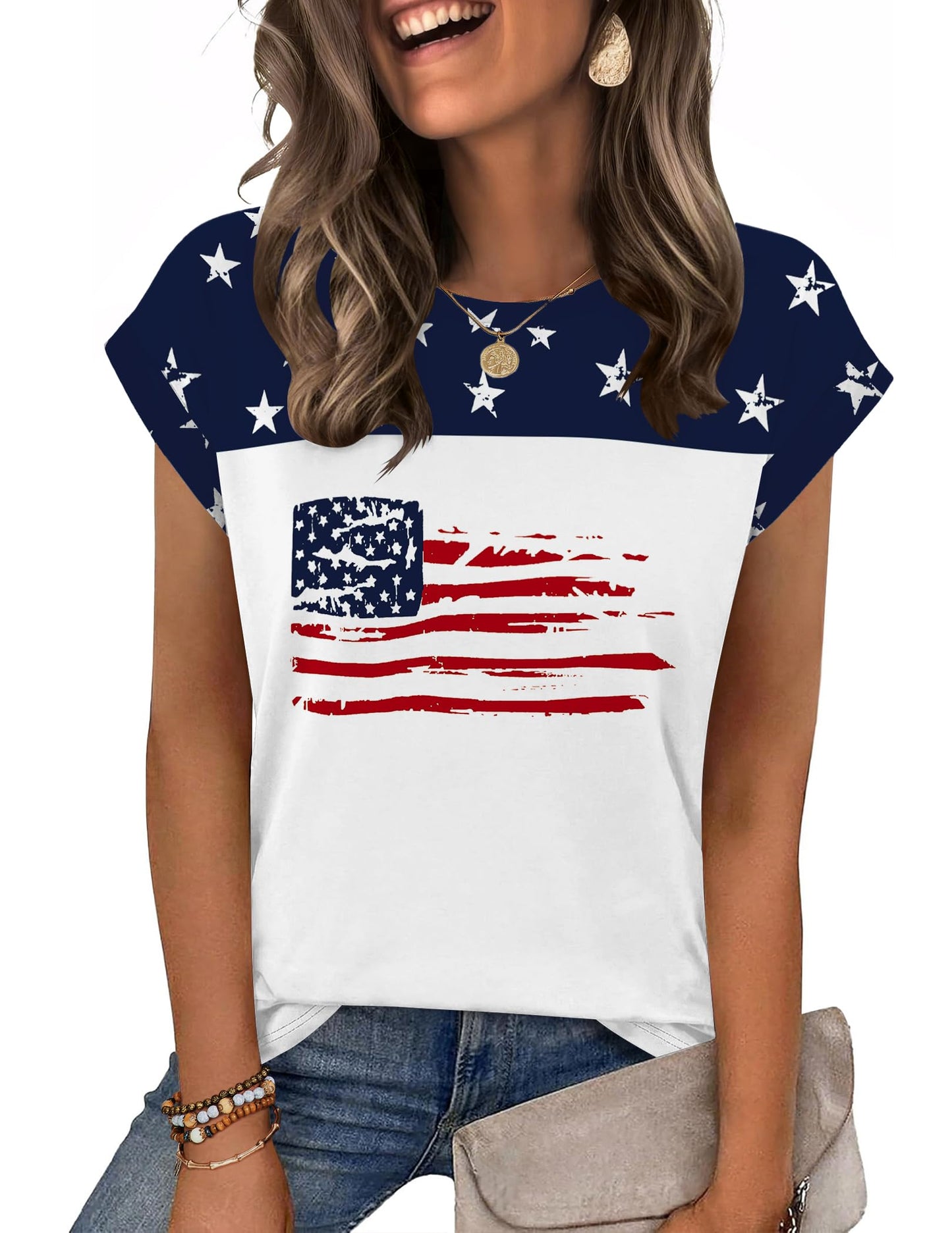 Zeagoo Womens Tops Summer Casual Cap Sleeve Tshirts Shirts Business Dressy Spring Fashion Outfits Trendy Clothes