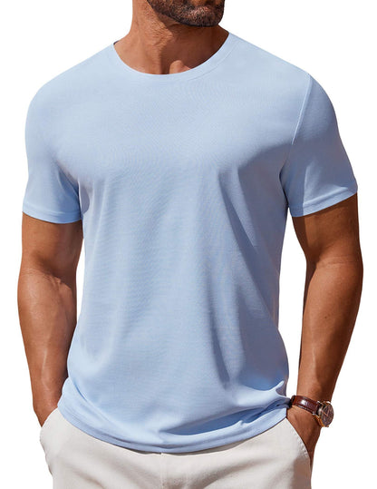 COOFANDY Men's T Shirt Short Sleeve Crew Neck T-Shirt Casual Summer Classic Basic Tee Shirts