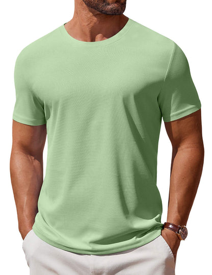 COOFANDY Men's T Shirt Short Sleeve Crew Neck T-Shirt Casual Summer Classic Basic Tee Shirts