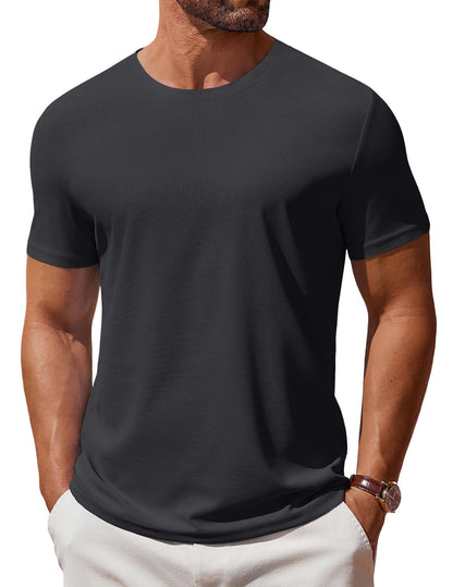 COOFANDY Men's T Shirt Short Sleeve Crew Neck T-Shirt Casual Summer Classic Basic Tee Shirts