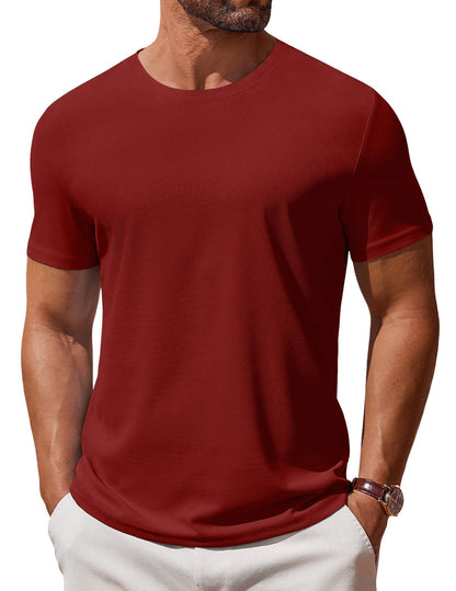 COOFANDY Men's T Shirt Short Sleeve Crew Neck T-Shirt Casual Summer Classic Basic Tee Shirts