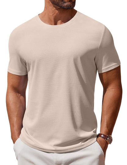 COOFANDY Men's T Shirt Short Sleeve Crew Neck T-Shirt Casual Summer Classic Basic Tee Shirts