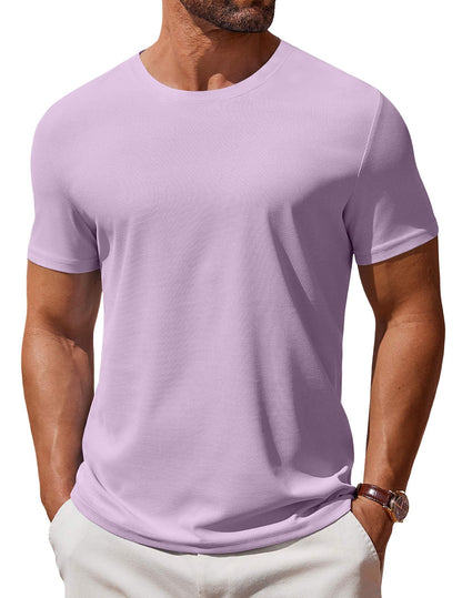 COOFANDY Men's T Shirt Short Sleeve Crew Neck T-Shirt Casual Summer Classic Basic Tee Shirts