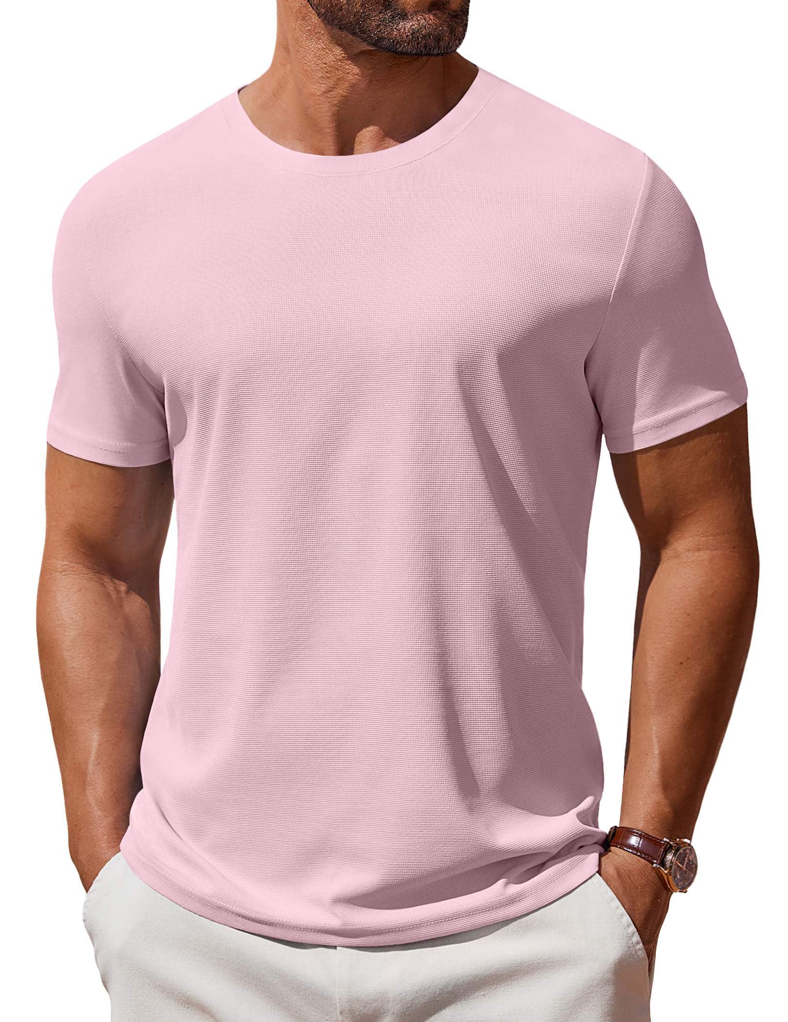 COOFANDY Men's T Shirt Short Sleeve Crew Neck T-Shirt Casual Summer Classic Basic Tee Shirts
