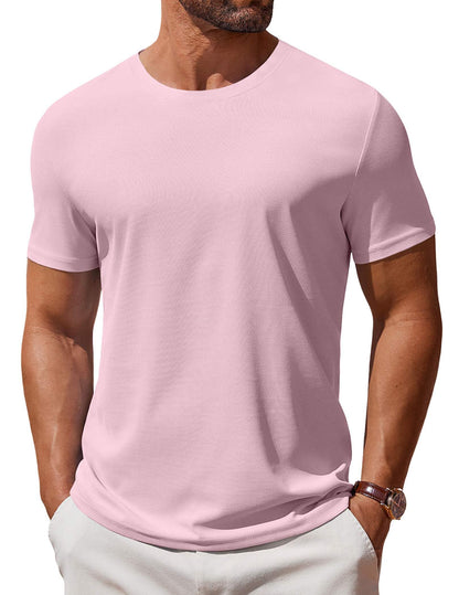 COOFANDY Men's T Shirt Short Sleeve Crew Neck T-Shirt Casual Summer Classic Basic Tee Shirts