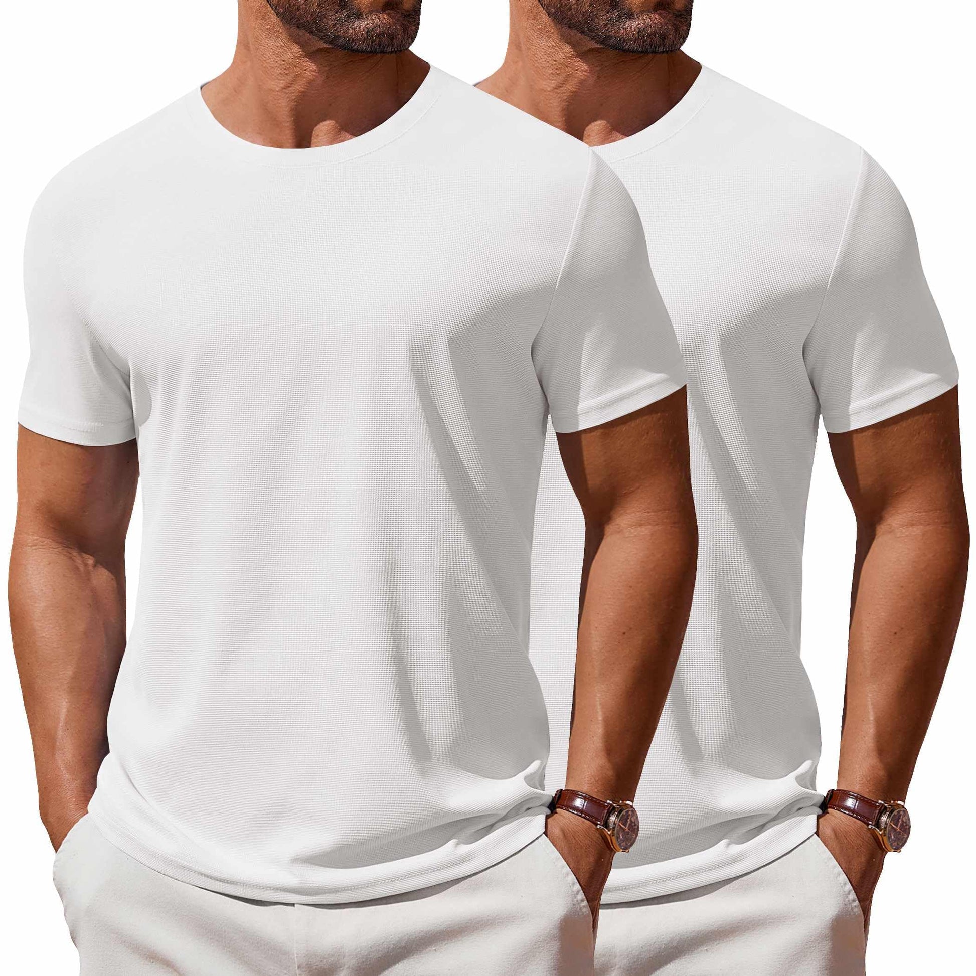 COOFANDY Men's T Shirt Short Sleeve Crew Neck T-Shirt Casual Summer Classic Basic Tee Shirts